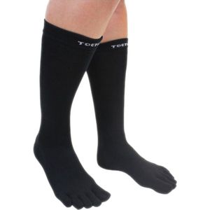 TOETOE Everyday Mid-Calf Heren teensokken - Zwart - 41-48 - Teensokken