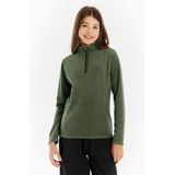 Protest Kids Remutey 1/4 Zip Active Top Fleecetrui (Kinderen |olijfgroen)