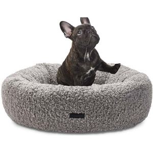 Orthopedische Donut Hondenmand Boucle Lex Grijs 50cm