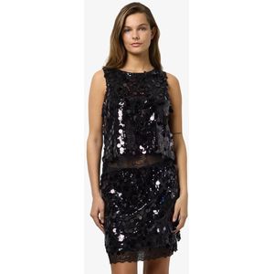 NMELVA S/L DETAIL SEQUIN TOP WVN - MAAT M