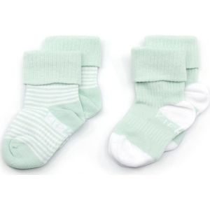 KipKep Babysokjes Mint: Blijf-Sokjes - Maat 6-12 mnd - Mint - 2 paar