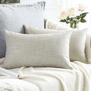 Decoratieve luxueus fluweelzachte kussenslopen - vierkant - onzichtbare rits - woonkamer - bank - slaapkamer - goud - voordeelset van 2 - 30 x 50 cm hoes voor sierkussen 30x50