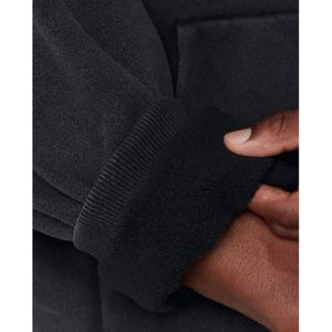 Ua Icon heavyweight Fleece Wash Oversized Hood-Blk Size : XS