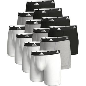 Adidas Basic Boxershort Heren Herenonderbroek Shorts Ondergoed, 12 stuks