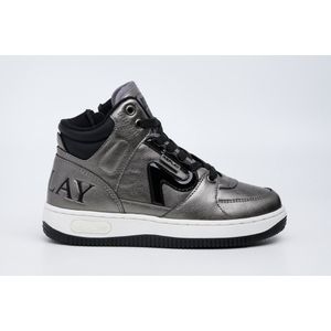 Replay - Epic Jr 18 - Meisjes - Hoge Sneaker - Donkere zilverkleur - Maat 30