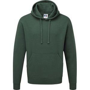 Russell- Authentic Hoodie - Donkergroen - S