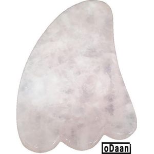 Verbeterde Rose Quartz Gua Sha  - Anti Rimpels - Gezicht Massage - oDaani