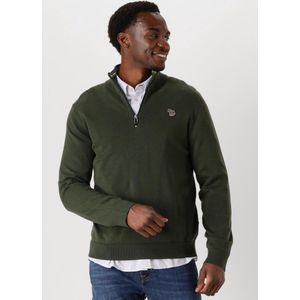 Paul Smith - Mens Sweater Zip Neck Zeb Bad - Gebreide Trui - Groen