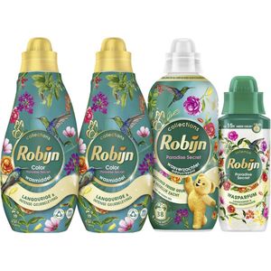 Robijn - Perfect Match Paradise Secret - Wasmiddel Pakket - 4 Stuks - Voordeelverpakking