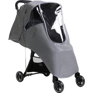 Regenhoes voor kinderwagen, eenheidsmaat, waterdicht, stofdicht, winddicht, duurzame bescherming, babykap, regenhoes met ritssluiting voor joggers, sportkinderwagen, eerste klas