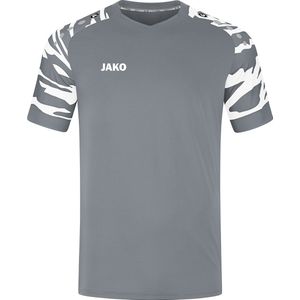 JAKO Shirt Wild Korte Mouw Grijs-Wit Maat XL