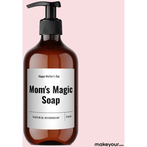 Handzeep met Etiket: Mom's Magic Soap - Origineel Moederdag Cadeau - makeyour.com - Premium Handzeep - makeyour.com