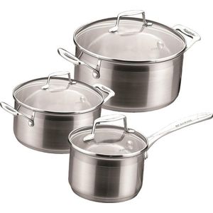 Scanpan Impact - Pannenset 3-delig - 1x kookpan 18cm - 1x kookpan 20cm - 1x steelpan 16cm