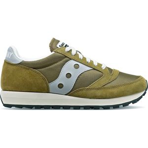 Saucony - Jazz 81 - Olijfgroene Sneakers-36