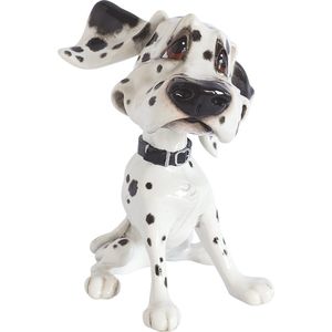 MadDeco - ludiek beeldje Dalmatiër pup - polystone - 15 cm hoog - onze kleine vriendjes