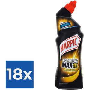 Harpic PowerPlus Max 10 Citrus - Blue Power 750ml - Voordeelverpakking 18 stuks