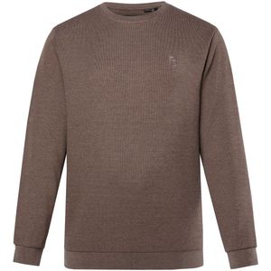 Boston Park - Heren - Boston Park sweatshirt ronde hals Flatback tot 84/86 - Koffiebruin - Maat 52+