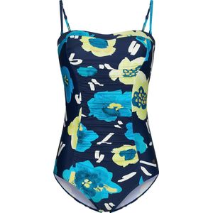 Dames Badpak Pastunette - Bloom - Corrigerend - Blauw - Maat 38