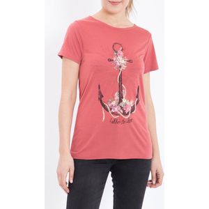King Kerosin Female Shirt Anchor Vintage Red-L