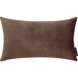 Lucy’s Living Luxe sierkussenhoes Velvet CLASSIC - bruin - 50 x 30 cm - kussen - kussens - fluweel - wonen - interieur