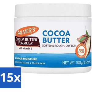 Palmers - Huidverzorging - Cocoa Butter Formula Cream Jar - Intensieve Hydratatie - 200 g - Bulkverpakking - 15 stuks