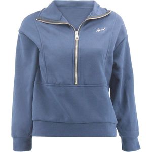 ChiComfort luxe Dames half zip sweater Navy S