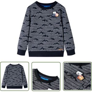 vidaXL Meisjestrui - Kindertrui - Kindertrui 92 gemêleerd marineblauw - Jongenstrui - Marineblauw - Kindermode