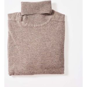 Osborne Knitwear Trui met rolkraag - Lamswol - Vole - S