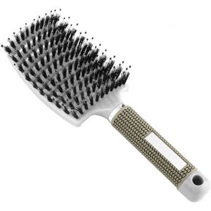 CHPN - Haarborstel - Haar borstel - Borstel - Brush - Wit - Hairbrush - Haren kammen - Haarstyling - Kunststof