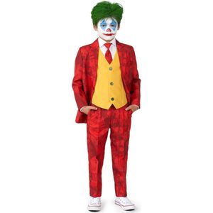 Suitmeister Joker Kostuum - Jongens Pak - Carnaval En Halloween Kostuum - Batman - Rood - Maat L