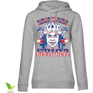 Stranger Things Hoodie/trui -S- You Can't Spell America Without Erica Grijs