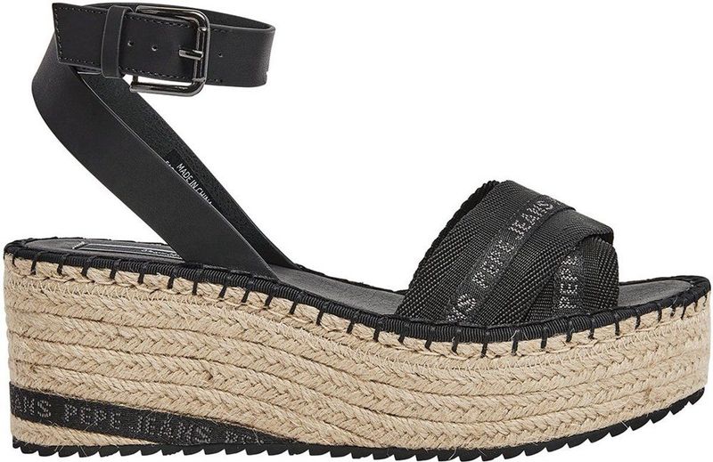 Pepe Jeans - Witney - Sandalen - Zwart - Polyester/Polyurethaan/Rubber