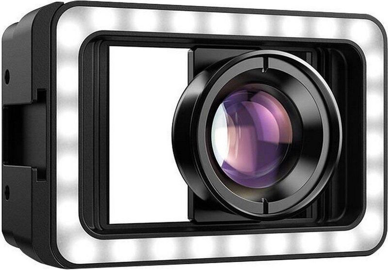 Apexel 100Mm Macro Telefoonlens Apl-Hb100Fl23 Met Led-Verlichting
