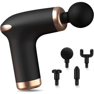 Massageapparaten - Stille elektrische spier massagestoel, 6 instelbare niveaus, 4 massagekoppen, geschikt voor spierpijn en stijfheid, verjaardagscadeau voor mannen en vrouwen (zwart)