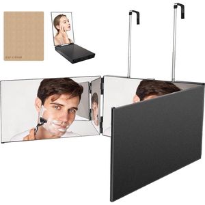 3 Way Adjustable Makeup Mirror - Bathroom Bedroom Shower Styling Cut Mirror