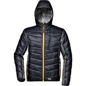 SIR SAFETY JASPER JACKET Werkjas Heren, Marine/Grijs - Ultralicht Nylon Stof - Antipilling Jersey Met Fleece - Gevoerde 100 g/m²