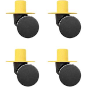 Modu Zwenkwielen - Zachte blokken - Uitbreiding met Zwenkwielen x4 - Geel