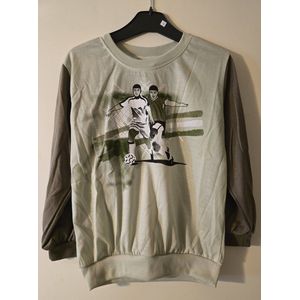 Jongens Voetbal Pyjama Groen Maat 116/122
