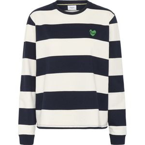 SAINT TROPEZ - MajsaSZ - Sweatshirt - Nachtblauw - Gestreept