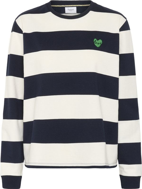SAINT TROPEZ - MajsaSZ - Sweatshirt - Nachtblauw - Gestreept