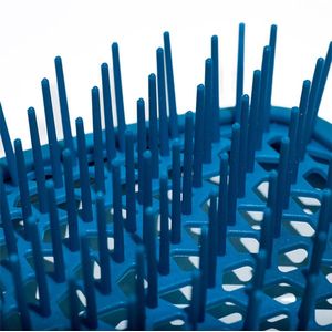 Muitomas HAIRBRUSHBL, Volwassene, Paddle haarborstel, Blauw, Monochromatisch, Polypropyleen (PP), 85 mm