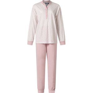 Lunatex - Dames pyjama katoen - print roze - maat XXL
