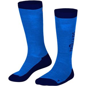 Trollkids Ski Half Lange Sokken Blauw EU 35-38 Jongens,Meisjes