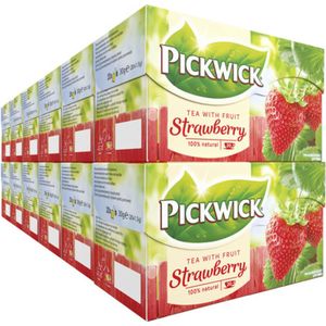 Pickwick Aardbei Fruit Thee - 12 x 20 theezakjes
