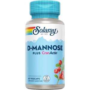 Solaray D-Mannose Plus CranActin 60 Plantaardige Capsules