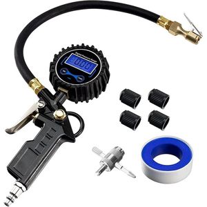 WiseGoods Premium Manometer - Druk Meter Fietsen & Auto Banden - Autoaccessoires - Luchtdruk Compressor - Autos & Fiets Band