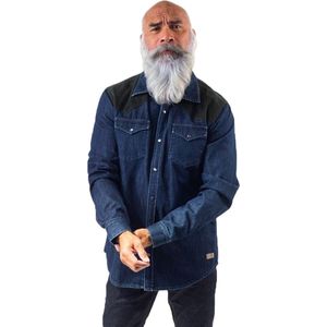 Jeans Overhemd Dapper Navy Melange (AM1903-433-525)
