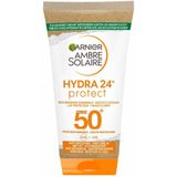 Garnier Ambre Solaire Hydra 24 Zonnebrandmelk SPF 50 Reisformaat - 2 x 50 ml - Voordeelverpakking