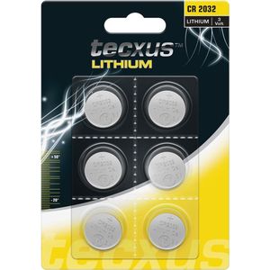 Tecxus Lithium - CR2032 - Batterij 6 Stuks