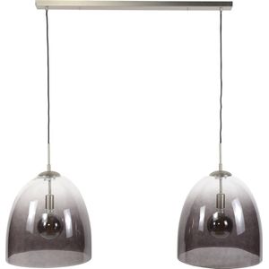 AnLi Style Hanglamp 2xØ40 shaded ovaal glas